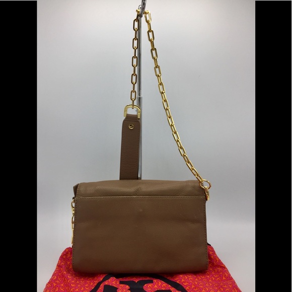 Tory Burch Taupe Leather Convertible Bag - Picture 2 of 16